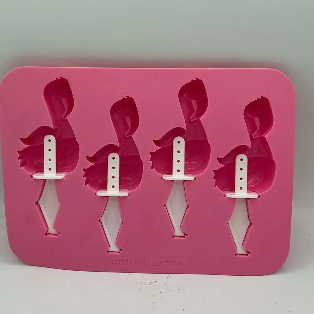 Williams Sonoma Pink Flamingo Ice Pop Mold